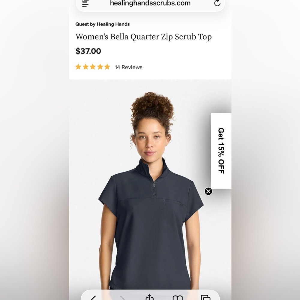 Healing Hands Bella scrub top